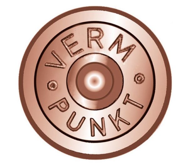 Kupferbolzen, Kopf Ø 30 mm, 40 mm, "VERM. PUNKT" - 100 pièces