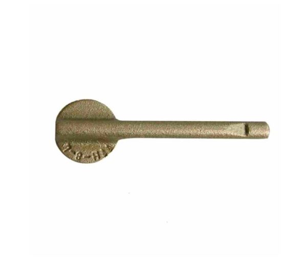 Cheville en laiton, coudé, inscription "Grenzpunk" 70 mm – Image 2