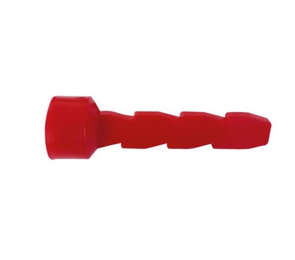 Cheville en plastique, inscription « Grenzpunkt », couleur : rouge, longueur : 85 mm – Image 3