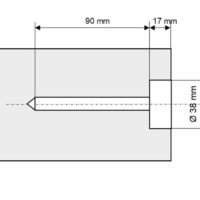 Dübelbolzen-Bohrer ø 33 mm “GRENZPUNKT” – Länge 90 mm