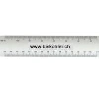 Règle de réduction avec 4 divisions – en polystrol – blanc – 20 cm