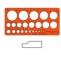 STANDARDGRAPH  – Gabarit de cercle ø 1-36 mm – 25 cercles