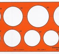 Zeichenschablone – Kreisschablone  STANDARDGRAPH- 38 – 60 mm