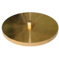 Plaque de fixation en laiton 5/8 pouces, Ø 140 mm, avec 3 vis d’ancrage