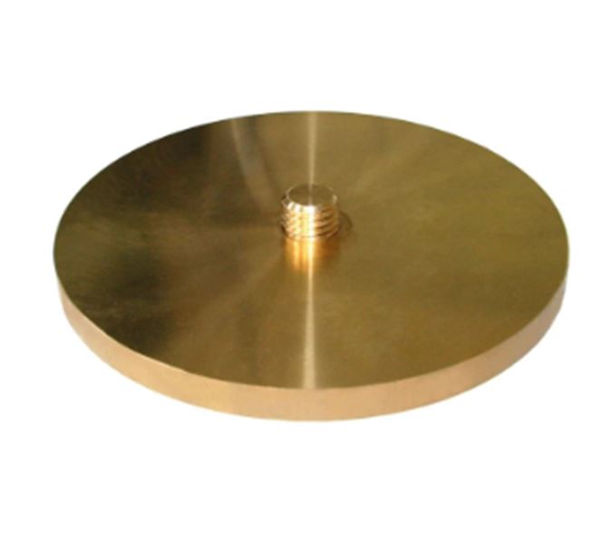 Geräteaufnahmeplatte aus Messing 5/8 Z Ø 140 mm mit 3 Ankerschrauben – Bild 2