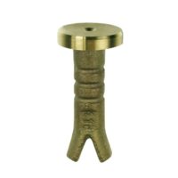 Boulon en laiton, diamètre de perçage 22 mm, longueur 60 mm, diamètre de tête 28 mm, centrage