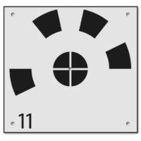 Drohnenbodenmarke RSL570-20 mit Nummerierung