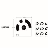 Drohnenbodenmarke RSL570-30 mit Nummerierung