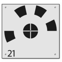 Drohnenbodenmarke RSL570-30 mit Nummerierung