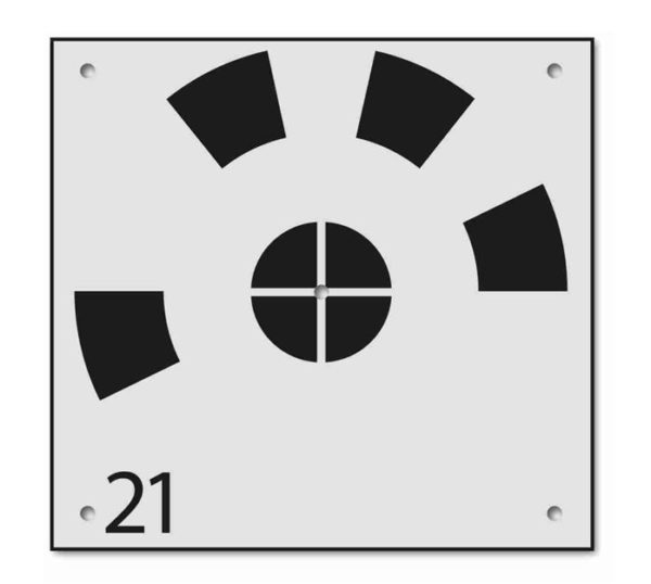 Drohnenbodenmarke RSL570-30 mit Nummerierung
