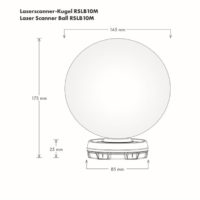 Sphère de laser scanning RSLB10M de Rothbucher Systeme