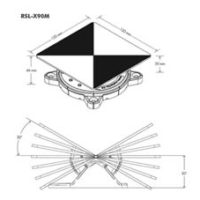 Cibles de scanner laser RSL-X90M – dimension: 120 x 120 mm