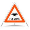 TRIOPAN - Signal d'avertissement - NORMAL - 110 cm  "FLY ZONE"