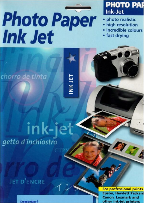 LAGERVERKAUF - Photo Paper Ink Jet A4 - 140 gm2 - halbglänzend