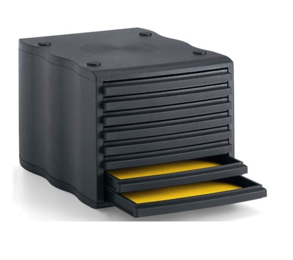 STYRO - Systembox styrowave - noir / noir - 8 tiroirs