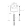 Tige universelle en carbone / aluminium 3,6 m sans adaptateur – Image 2