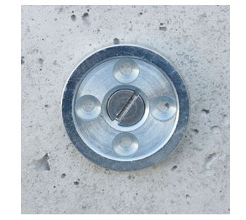 Plaque de centrage pour base sphérique de 40 mm à visser et coller – Image 5