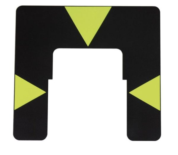 Cible métallique compatible avec Leica GZT4 - jaune / noir