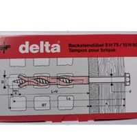 DELTA – Tampons en nylon 8 x 75 mm pour chevilles fines