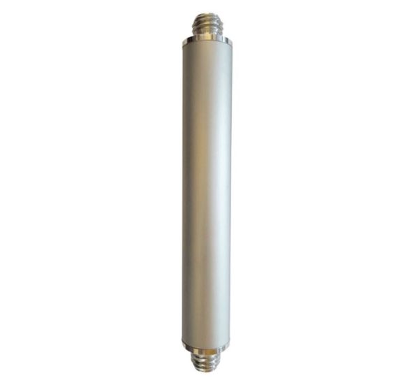 Höhenausgleichsadapter für GPS-Antennen, 150 mm, 5/8"-Außengewinde, silber, von proNIVO