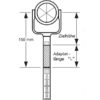 Seco Höhenausgleichsadapter für Prismen mit Kippachshöhe 86-125 mm und Leica-Anschluss - Image 2