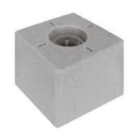Tête Vario Plus 100x100x90 mm plane Inscription : croix graduée, blanche