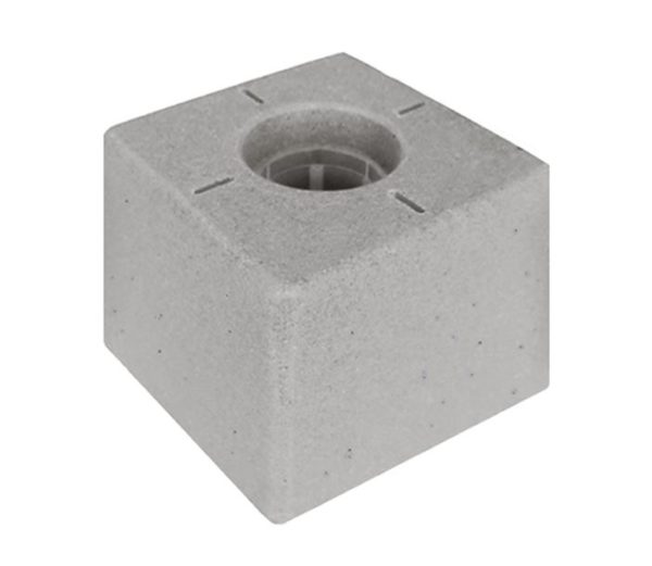 Tête Vario Plus 100x100x90 mm plane Inscription : croix graduée, blanche
