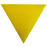 Triangle de signalisation PP jaune