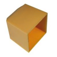 Tête de protection jaune – pour borne 100 x 100 mm