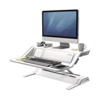 FELLOWES Lotus DX Sit Stand Workstation – blanc