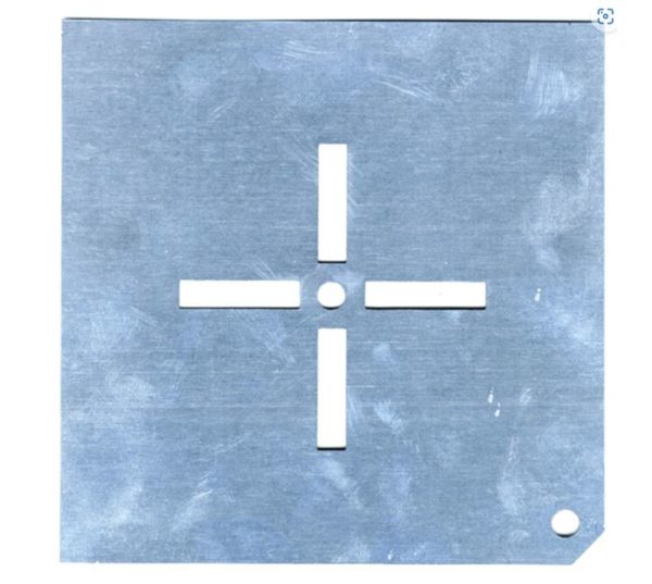 Markierschablone: Strichkreuz
