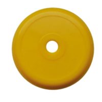 Plaques de fermeture pour les pointes métalliques 1/2” – jaune – sans inscription