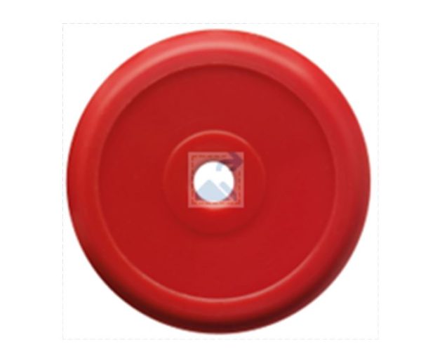 Plaques de fermeture pour les pointes métalliques 1/2'' - rouge - sans inscription