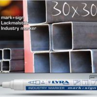 LYRA Mark + sign – Lackmalstift INDUSTRY MARKER – weiss