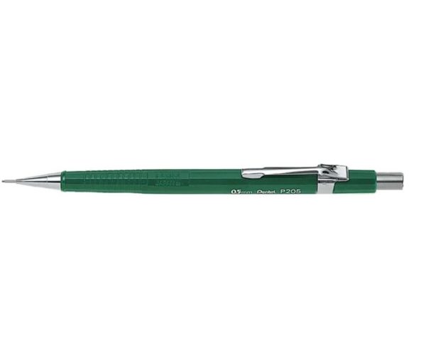 PENTEL - Sharp - Porte-mines - 0.5 mm - avec gommes - vert