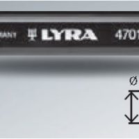 LYRA – Porte-craie ø 8.5 mm – NOIR