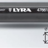 LYRA – Porte-craie ø 11-12 mm – NOIR