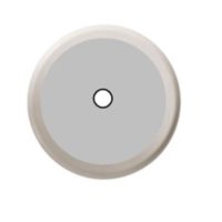 Plaques de fermeture pour les pointes métalliques 3/4” ø 90 mm- blanc – sans inscription