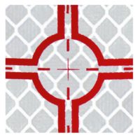 Reflexzielmarken RSZ6, selbstkebend, 60 x 60 mm – per 10 Stück