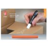 LYRA ROBERCOLOR - Runde, staubfreie Industriekreide - Farbe rot
