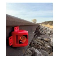 Prisme pour surveillance des voies RSMP380, rouge, avec aimant, de Rothbucher Systeme