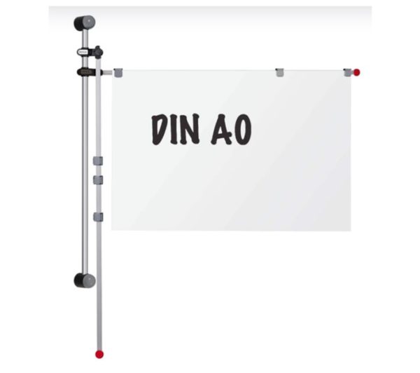 Planhalter Wand für Format A0 - 132 cm