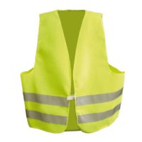 Warnweste, neongelb WTG DIN EN 20471, Baumwollmischgewebe