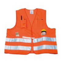 Gilet de sécurité confort EN ISO 20471 Couleur orange fluorescent, taille XL