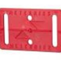 Plaquette de mesure – (RS11) – rouge – autocollante