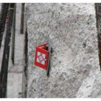 Adaptateur en acier inoxydable | RSAM80 | V4A avec plaquette de mesure angulaire vissée RS80 – rouge