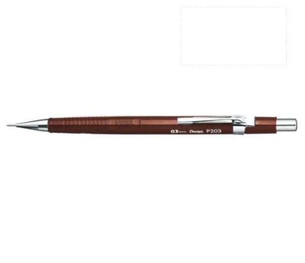 PENTEL - Sharp - Porte-mines - 0.5 mm - avec gommes - brun
