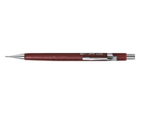 PENTEL - Sharp - Porte-mines - 0.5 mm - avec gommes - rouge