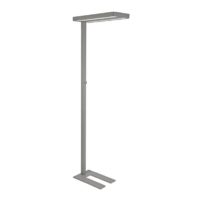 MAUL Lampadaire LED MAULjaval – dimmable, argent