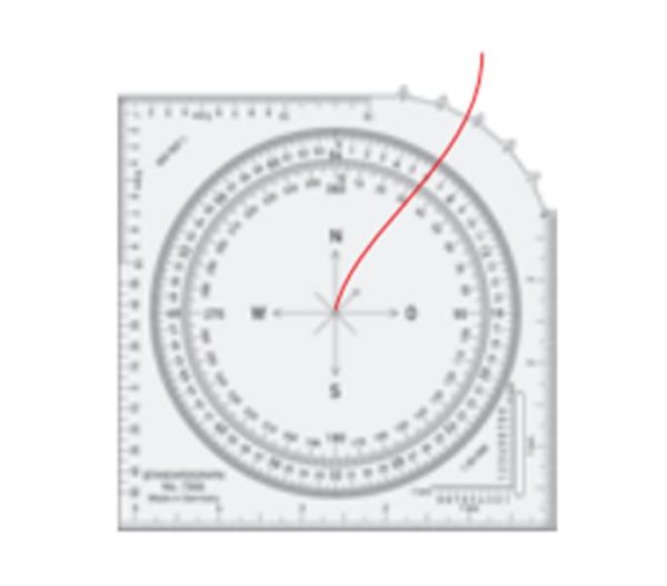 STANDARDGRAPH  - Rapporteur d'angle de carte